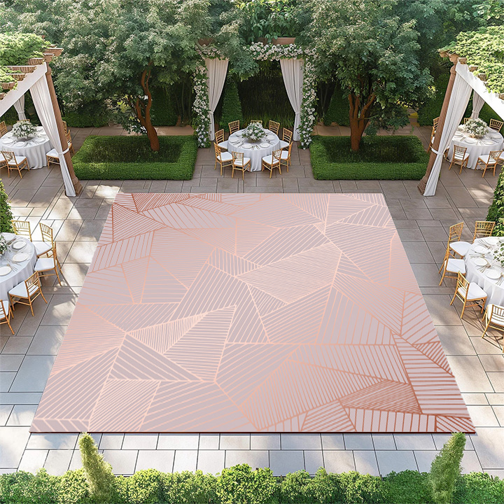 Rose Gold Geometric Pattern