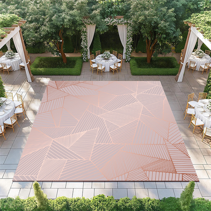 Rose Gold Geometric Pattern