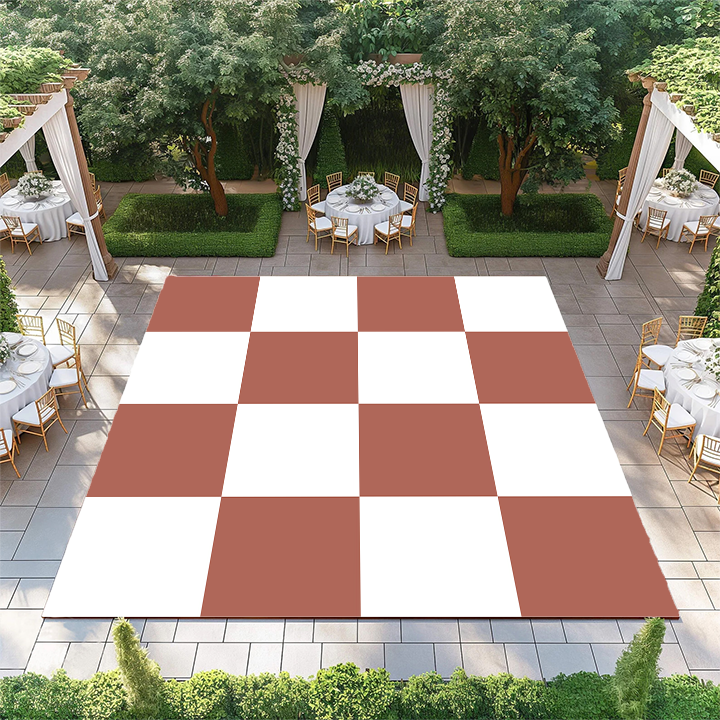 Santa Fe Red and White Checkerboard