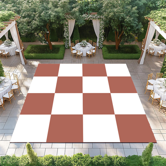 Santa Fe Red and White Checkerboard
