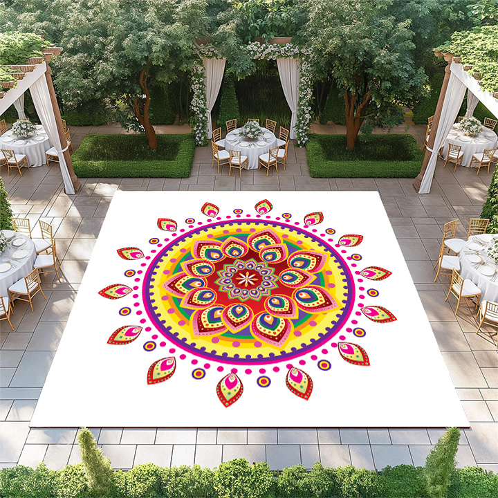 Yellow and Pink Mandala