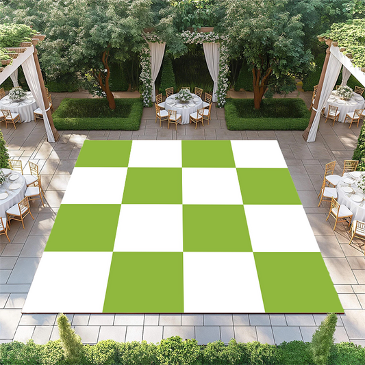 Yellow-Green and White Checkerboard